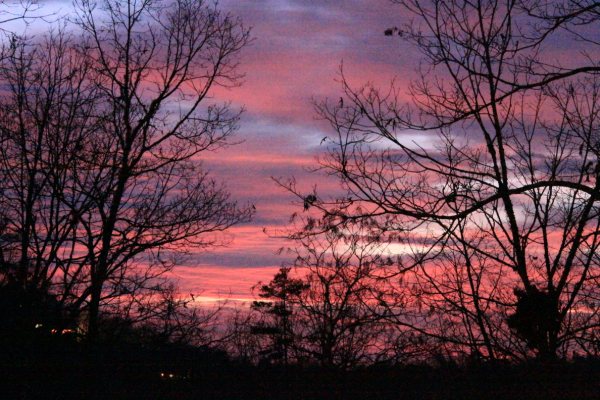 Mountain sunset